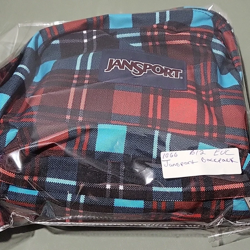 EUC  JanSport Superbreak® High Risk Red Preston Plaid Backpack - Picture 11 of 11